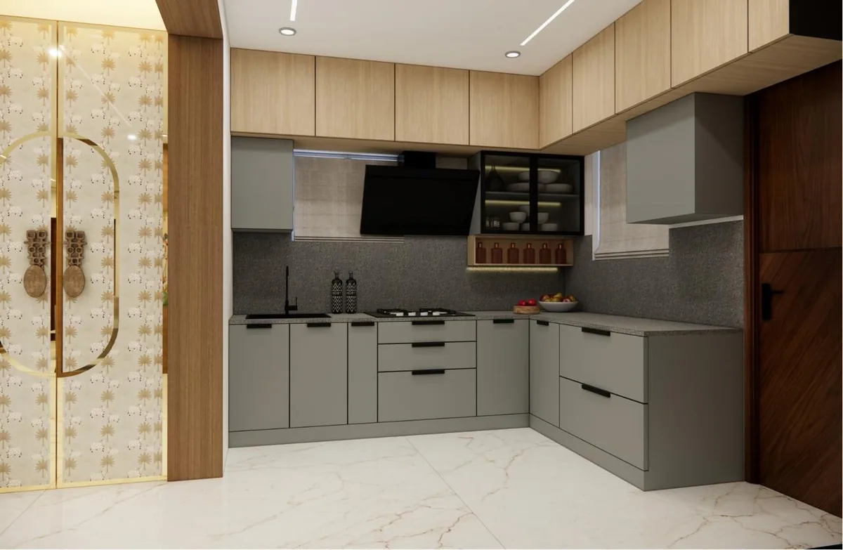 Modular Kitchen L-Shape Hyderabad